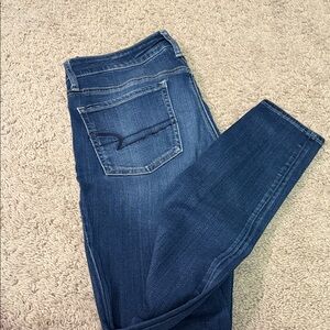 American Eagle Outfitters Dark Blue Skinny Jeans